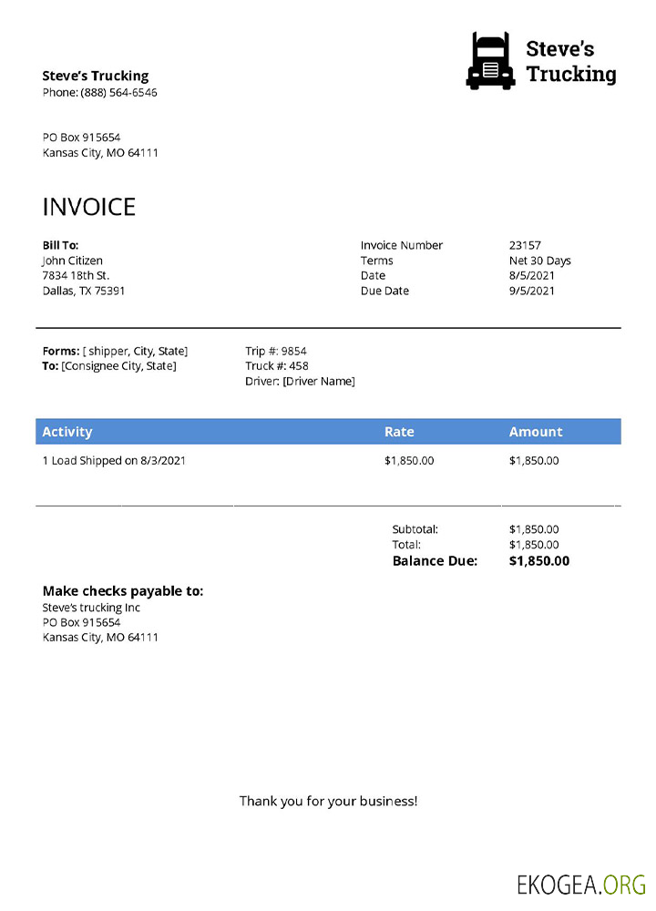 États , Unis Steve s Trucking Company